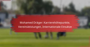 Mohamed Dräger: Karrierehöhepunkte, Vereinsleistungen, Internationale Einsätze