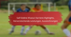 Saif-Eddine Khaoui: Karriere-Highlights, Hervorstechende Leistungen, Auszeichnungen